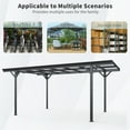 thumbnail image 3 of CarButler 16x8x10ft Outdoor Metal Carport Heavy Duty Carport with Aluminum alloy frame and Polycarbonate Panels for Driveway Car, Truck, 3 of 8