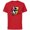 Red, variant on Daredevil Super Hero Comic Art Face and DD Logo - Short Sleeve Cotton T-Shirt for Adults - Customized-Red