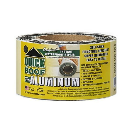 Cofair Products QR325 Roof Seal Tape, Aluminum, 3-In. x 25-Ft.