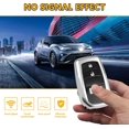 thumbnail image 3 of Key Fob Cover Compatible with Toyota Camry 4Runner RAV4 Tundra Tacoma Corolla Grand Highlander 2025-2026 3/4 Button TPU Keychain Case Holder Protector,Silver, 3 of 4