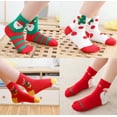 thumbnail image 7 of Actgleam 5 Pairs Christmas Socks Kids Boys Girls Colourful Funny Cotton Soft Warm Socks Christmas Gift 4-6T, 7 of 7