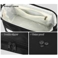 thumbnail image 4 of Makeup Bag Cosmetic Travel Bag Waterproof Organizer Case Toiletry Bag for Women Nylon Black, 4 of 6