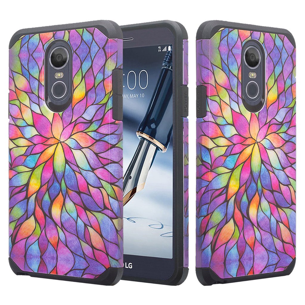LG Stylo 4, LG Q Stylus Case, Cute Girls Women Slim Hybrid Dual Layer