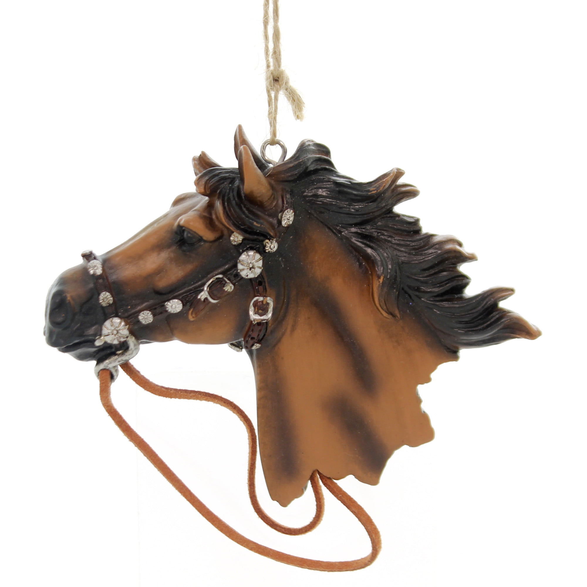 Holiday Ornaments WESTERN HORSE Polyresin Mane Bridle 5174115