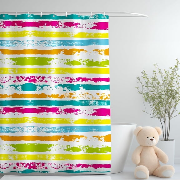 Creative Shower Curtain (Colored line-1)