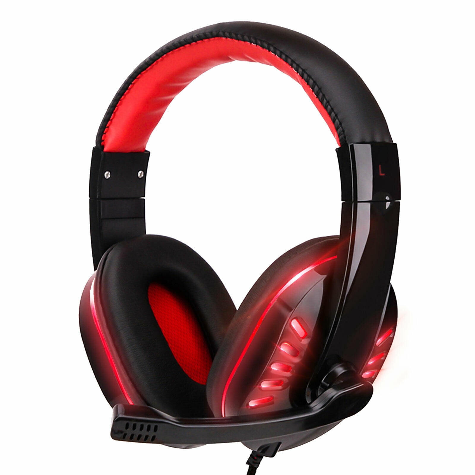 3.5mm Gaming Headset Mic LED Headphones Stereo Surround For PC PS4 Xbox
