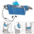 thumbnail image 4 of Riñonera deportiva para exteriores azul compacta y multifuncional para correr y andar en bicicleta, 4 of 8