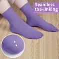 thumbnail image 3 of Women Thin Cotton Socks, Soft Cotton Bootie Socks Women Above Ankle Crew Socks 5-10 Pairs, 3 of 6