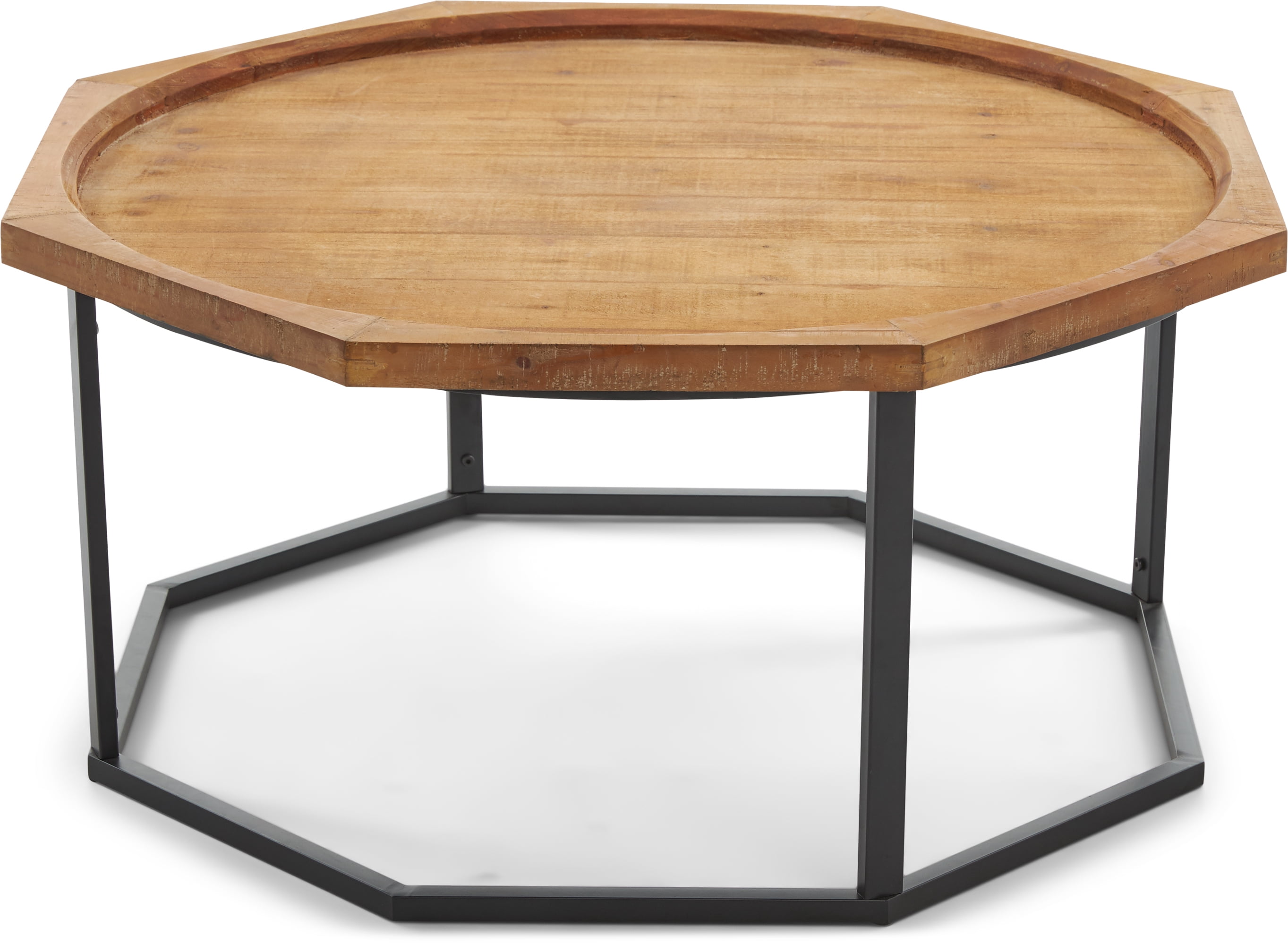 Finch Grayson Wood and Metal Coffee Table, Natural
