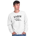 thumbnail image 4 of Funny Animal Pun Eager Beaver Joke Sweatshirt for Men or Women Brisco Brands S, 4 of 6