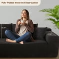 thumbnail image 5 of Ovios Corduroy Sectional for Living Room Modular Black Sleeper Sectional Couches and Sofas with Chaise Lounge Modern 104" Oversized L-Shape Sofa No Assembly Required, 5 of 10