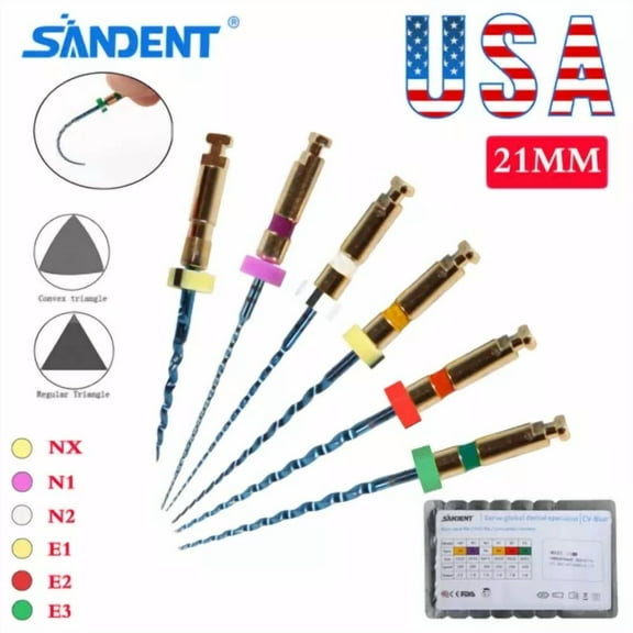 Dental Niti Super Files Rotary Tip Endodontic Endo Motor Root Canal 21Mm