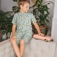 thumbnail image 4 of Fotbe Bees Pijama Estampada de 2 Piezas para Niños – Ropa de Dormir de Manga Corta Cómoda para Niños y Niñas, Camiseta y Shorts de Algodón-4X-Large, 4 of 6