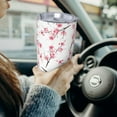 thumbnail image 6 of Cherry Blossom Tumbler 20oz Floral Stainless Steel Vacuum Insulated Travel Mug with Lid and Straw, Elegant Gifts for Women, Perfect for Coffee, Tea, Wine, 6 of 6