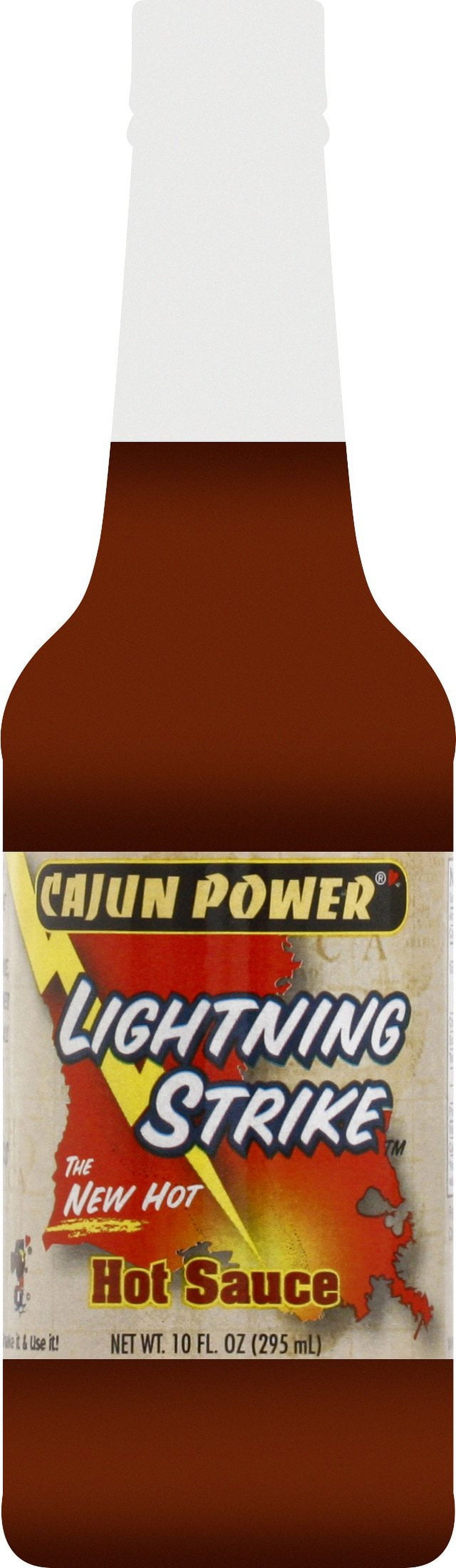 Cajun Power Lightning Hot Sauce 10oz 036921561580