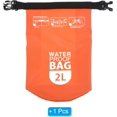 thumbnail image 3 of xianyou-Floating Waterproof Dry Bag, 2L Outdoor Float Dry Bag Roll Backpack with Clear Window for Boating Rafting Kayaking, Orange, 3 of 4