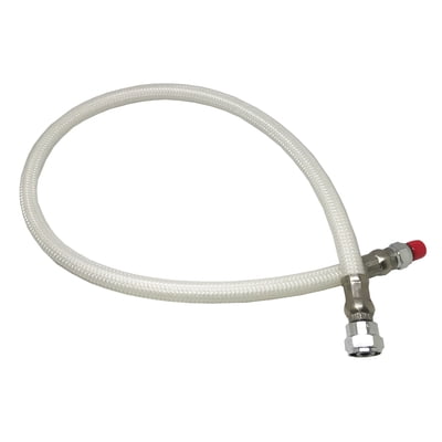Scuba Choice 27" Colored LP Low Pressure Braided Hose for 2nd Stage Reg and Octo, White