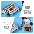 thumbnail image 3 of HAKIDZEL 1 Set Diy Wood Crafts Science Projects Engineering Projects Assembled Science Technology Toy 5.1x2.2x1.8in, 3 of 7