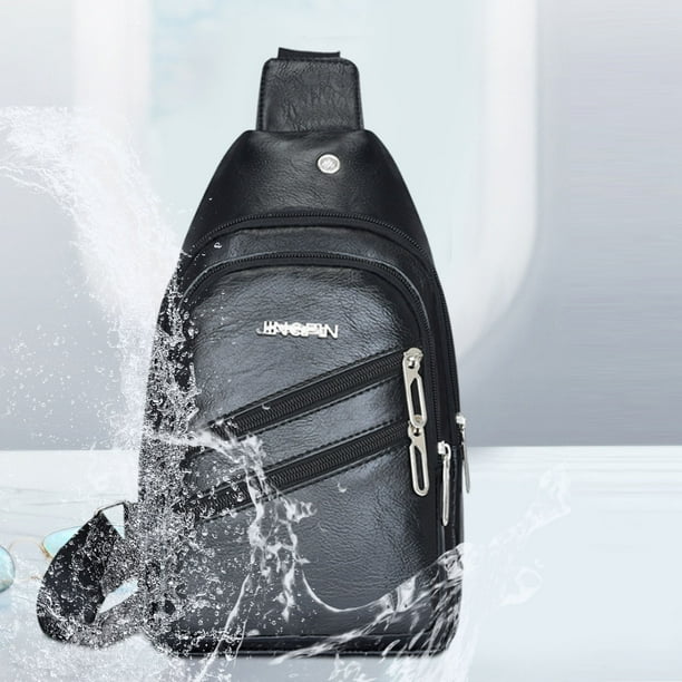 Bolsa antirrobo para hombres y mujeres - Mochila cruzada impermeable con cremalleras con cierre, múltiples bolsillos de almacenamiento, correa transpirable para viajar, trabajo y gimnasio
