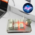 thumbnail image 3 of TISHITA with Knob Mini Keyboard 6-Key Professional RGB for Laptops White celadon glaze, 3 of 5