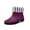 Purple, variant on Ladies Rain Boots Rainshoes Short Tube Thermal Water Shoes Waterproof Daily Rain Boots Womens Rubber Boots Purple 37