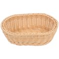 thumbnail image 1 of Cesta de picnic portátil de ratán sintético, cesta para guardar frutas con asa, panera tejida a mano para eventos al aire libre y decoración del hogar, accesorios de fotografía., 1 of 7