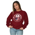 thumbnail image 3 of No Quarter Given Skull American Flag Sweatshirt for Men or Women Brisco Brands 2X, 3 of 6