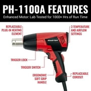 Master Appliance Proheat PH-1100A Electric Heat Gun - Quick Touch & Adjustable Temperature Heat Gun, Compact & Lightweight Variable Temperature Heat Gun Kit for Industrial Crafting Tools & Equipment