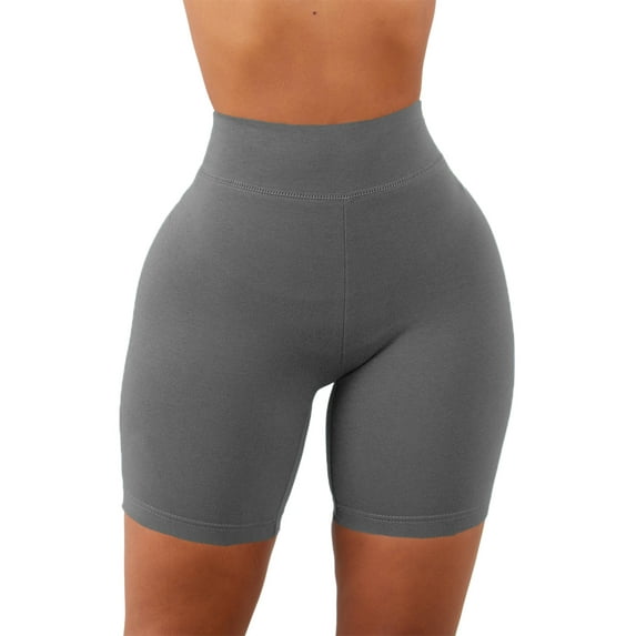 Sherrylily Women Workout Shorts High Waist Tummy Control Yoga Short Biker Jeggings Legging