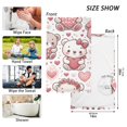 thumbnail image 2 of Cute Bears and Hearts Cotton Face Towels Absorbent Hand Towel Soft Bathroom Towel for Kitchen Hotel Decoration, 2 of 7