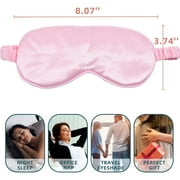 Sleep Mask 4 Pack Silk Eye Cover Soft Satin Blindfold Elastic Strap Night Eyeshade Travel Nap for Women Men