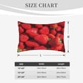thumbnail image 6 of Bixox Strawberry Red Printed Pillow Protector,Super Soft Ideal for Home,Guests,Rentals - 20"x30", 6 of 8