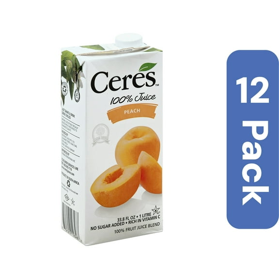 Ceres Peach Juice 33.8 oz (Pack Of 12)