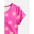 thumbnail image 2 of Wonder Nation Little Girls and Big Girls Play Dress with Short Sleeves and Shorts Set, 2 Piece, Sizes XS-XXL, 2 of 3