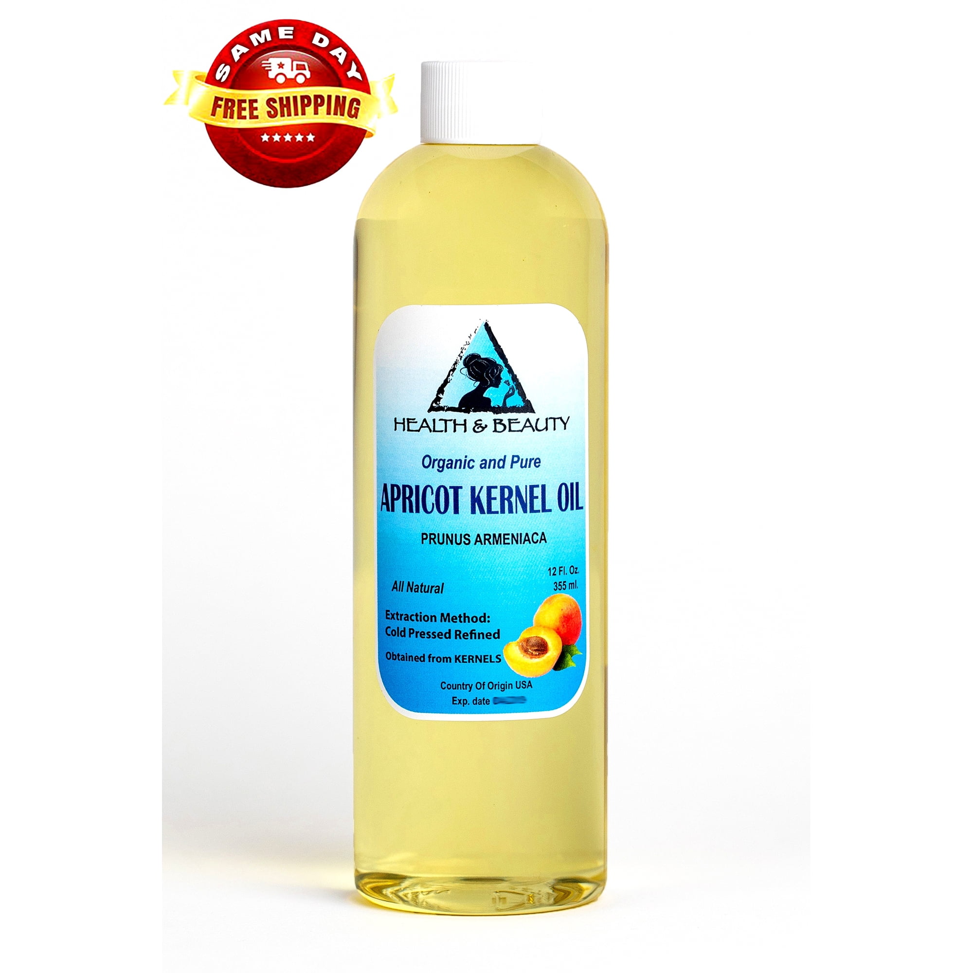Apricot Kernel Oil Refined Organic Carrier Cold Pressed 100% Pure 24 oz