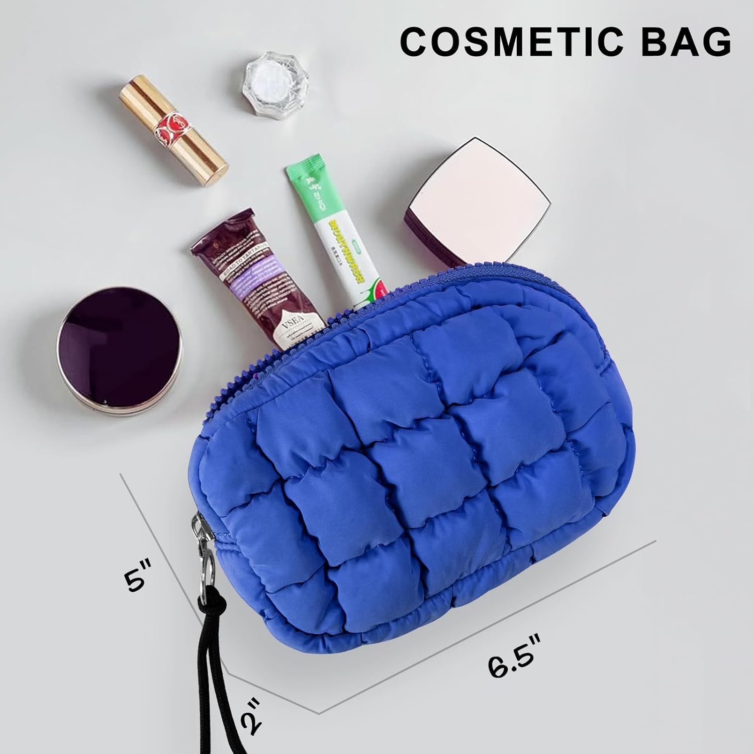Kwuty Puffer Tote Bag for Women Large Quilted Puffy Lightweight Carryall Crossbody Tote Bag for Women