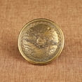 thumbnail image 2 of Vintage Brass Ox Sculpture Yin Yang Design Chinese Style Paperweight Tea Pet Figurine Desk Decor for Home or Office Display, 2 of 5