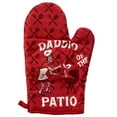 thumbnail image 2 of Daddio of The Patio Oven Mitt Funny Backyard BBQ Grilling Fathers Day Kitchen Glove, 2 of 9