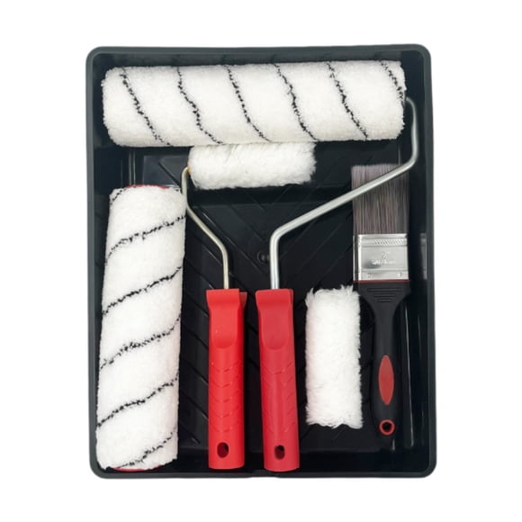 veasfak Paint Roller Kit Ceiling Blacktop Garage House Painting Supplies Paint Brush