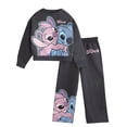 thumbnail image 1 of Lilo & Stitch Girls Angel Sweatshirt & Jogging Bottoms Set, 1 of 3