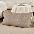 thumbnail image 7 of Home Soft Things Babati Jacquard Chenille 2 Piece Throw Pillow Cover Set - Light Brown - 14" x 26", 7 of 7