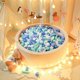 thumbnail image 5 of Pelotas STARBOLO, 150 unidades, estrellas y corazones, tiras azules, 5 of 9