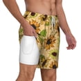 thumbnail image 3 of Balery Sunflowers Mens Swim Trunks Swim Shorts for Men Quick Dry Inseam Beach Shorts with Compression Liner Pocket-X-Large, 3 of 9