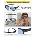 thumbnail image 6 of TINHAO Photochromic Polarized Fit Over Sunglasses UV400 Protection Transition Lenses Over Prescription Glasses for Driving Fishing Golf Cycling Lightweight TR90 Men Women - 3 Colors Available, 6 of 8