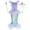 G019-Green-2, variant on VAAT Girls Mermaid Tail Dress, Seafoam Green Sparkly Costume for Birthday Party & Christmas, with Accessories
