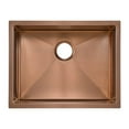thumbnail image 5 of Rivage 23 x 18 Stainless Steel, Single Basin, Undermount Kitchen Sink, Rose Gold, 5 of 10