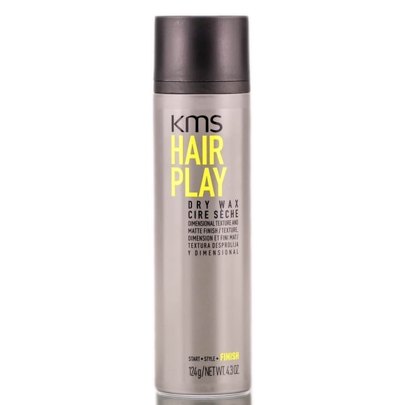 4.3 oz , KMS Hair Play - Dry Wax Hair - Pack of 1 w/ SLEEKSHOP Teasing Comb