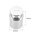 thumbnail image 2 of Peso de calibración Uxcell de gramos de acero cromado M1 precisión para balanzas digitales de 100g, 2 of 4