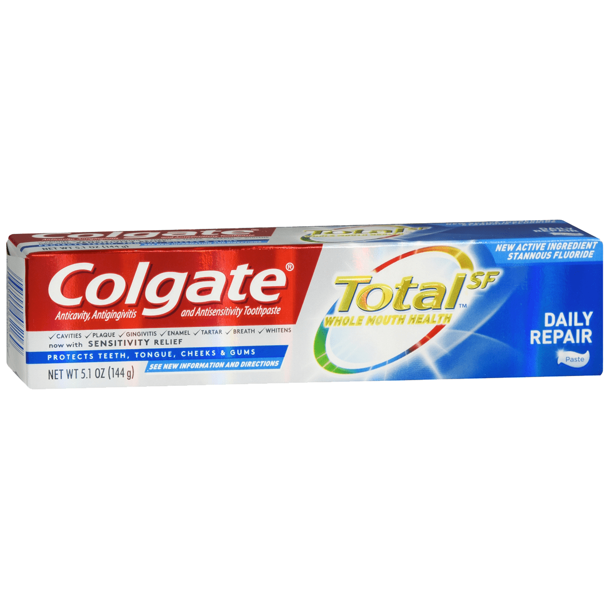 Colgate Total Toothpaste with Fluoride, Daily Repair, 5.1oz