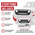 thumbnail image 4 of AMERICAN MODIFIED Grille w/Lights for 18-23 Jeep Wrangler JL & Gladiator JT, 4 of 12